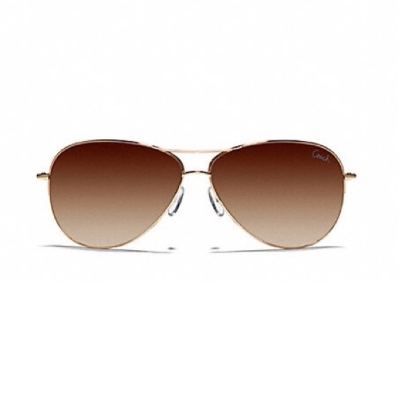 COPY - Coach Juliana Gold SunGlasses Aviator Brow… - Picture 1 of 16